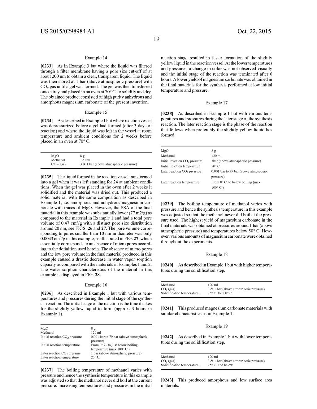 ANHYDROUS, AMORPHOUS AND POROUS MAGNESIUM CARBONATES AND METHODS OF     PRODUCTION THEREOF - diagram, schematic, and image 38