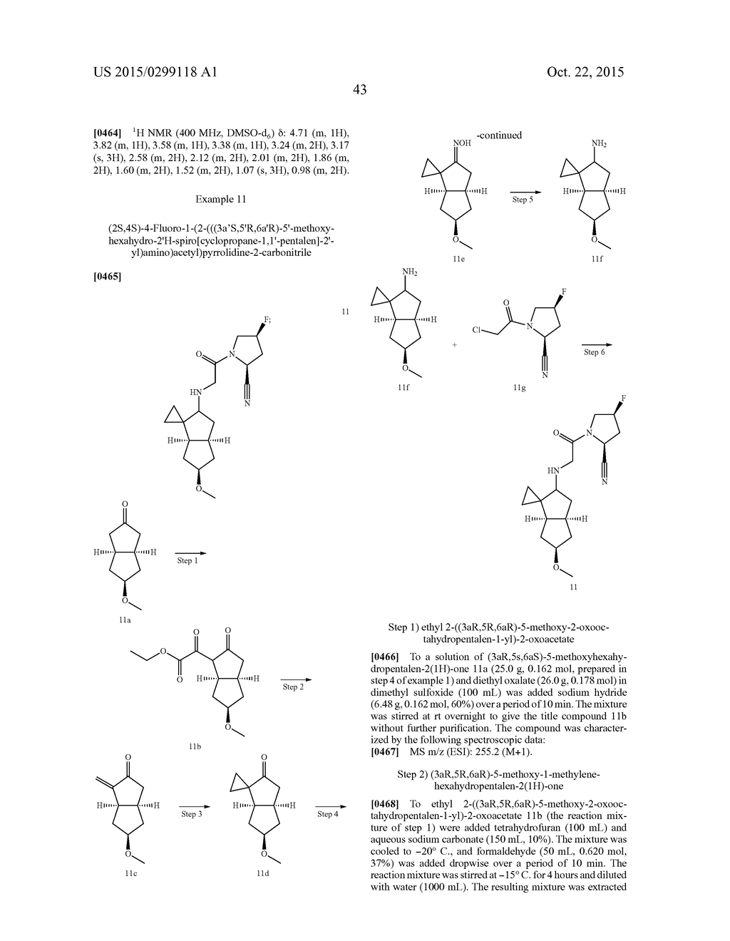 HEXAHYDROPENTALENO DERIVATIVES, PREPARATION METHOD AND USE IN MEDICINE     THEREOF - diagram, schematic, and image 44
