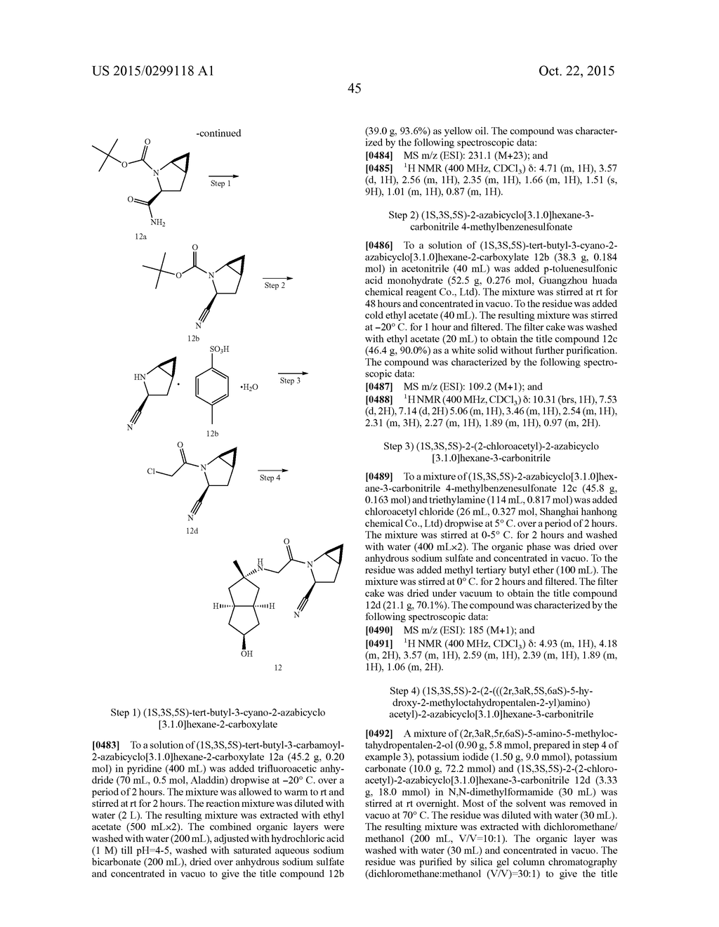 HEXAHYDROPENTALENO DERIVATIVES, PREPARATION METHOD AND USE IN MEDICINE     THEREOF - diagram, schematic, and image 46