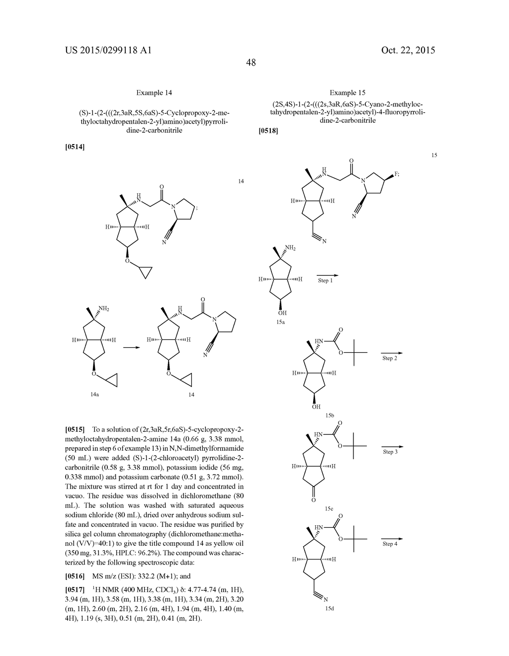 HEXAHYDROPENTALENO DERIVATIVES, PREPARATION METHOD AND USE IN MEDICINE     THEREOF - diagram, schematic, and image 49