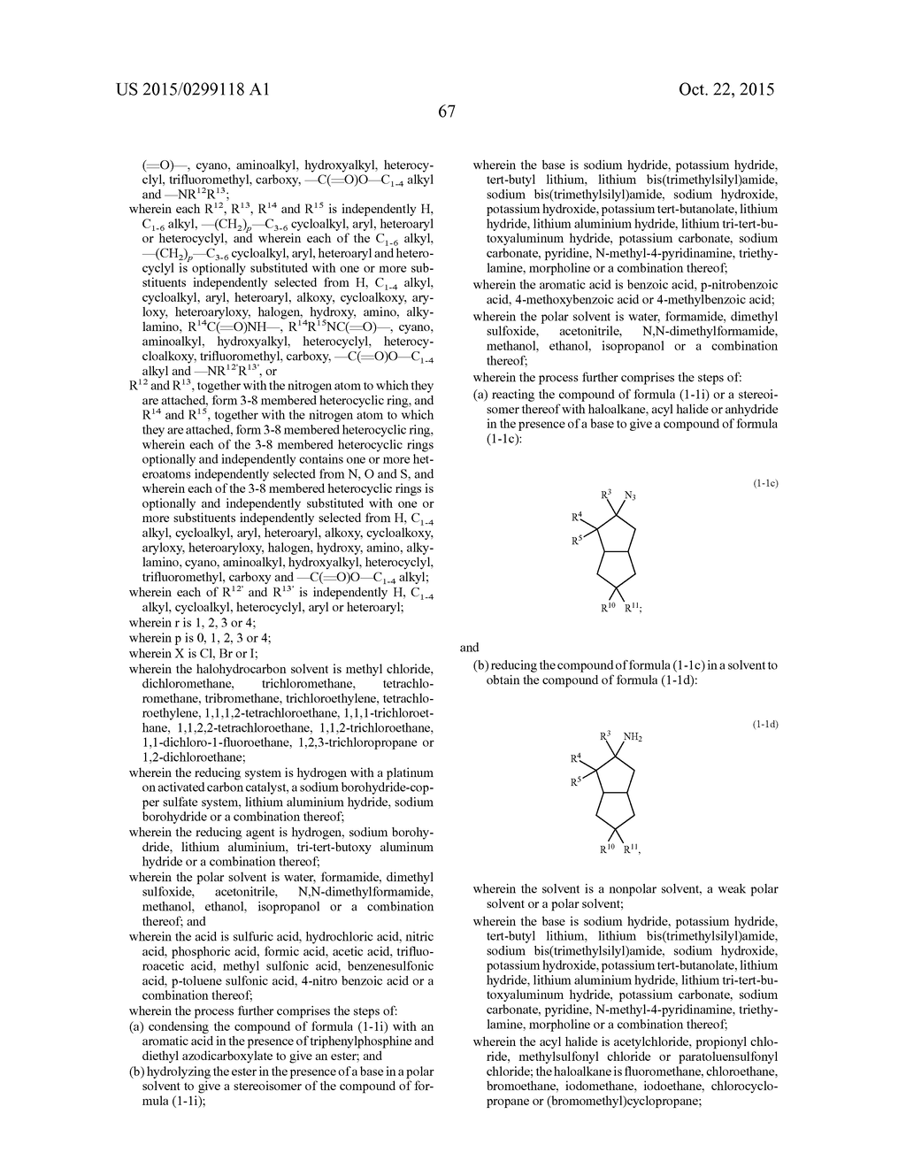 HEXAHYDROPENTALENO DERIVATIVES, PREPARATION METHOD AND USE IN MEDICINE     THEREOF - diagram, schematic, and image 68