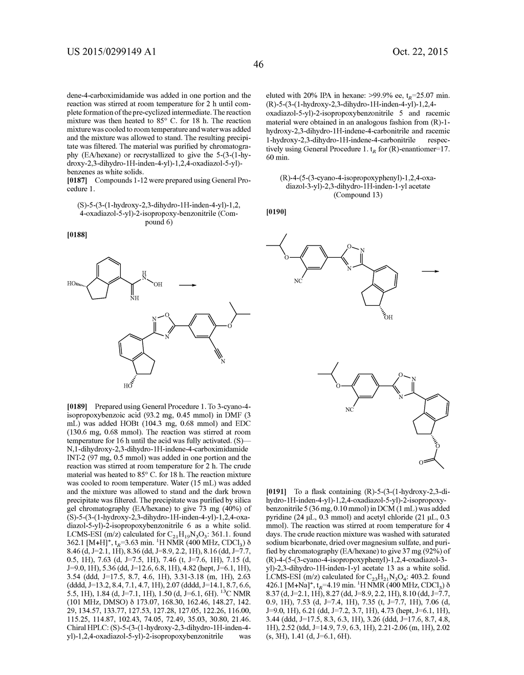 SELECTIVE SPHINGOSINE 1 PHOSPHATE RECEPTOR MODULATORS AND METHODS OF     CHIRAL SYNTHESIS - diagram, schematic, and image 47