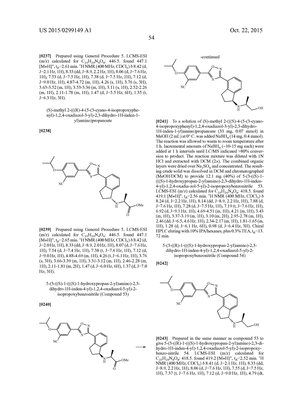 SELECTIVE SPHINGOSINE 1 PHOSPHATE RECEPTOR MODULATORS AND METHODS OF     CHIRAL SYNTHESIS - diagram, schematic, and image 55