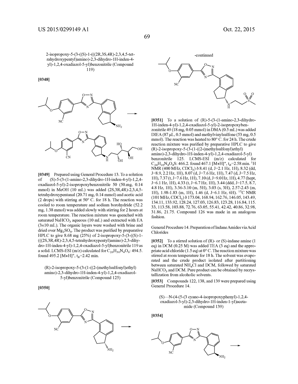 SELECTIVE SPHINGOSINE 1 PHOSPHATE RECEPTOR MODULATORS AND METHODS OF     CHIRAL SYNTHESIS - diagram, schematic, and image 70