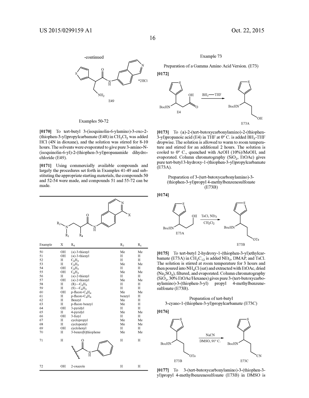 BETA- AND GAMMA-AMINO-ISOQUINOLINE AMIDE COMPOUNDS AND SUBSTITUTED     BENZAMIDE COMPOUNDS - diagram, schematic, and image 17