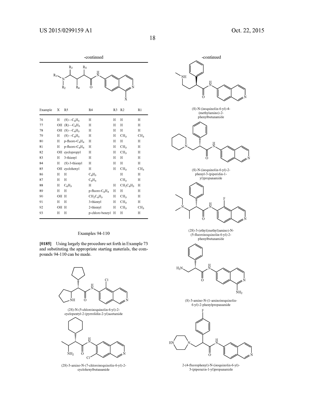 BETA- AND GAMMA-AMINO-ISOQUINOLINE AMIDE COMPOUNDS AND SUBSTITUTED     BENZAMIDE COMPOUNDS - diagram, schematic, and image 19