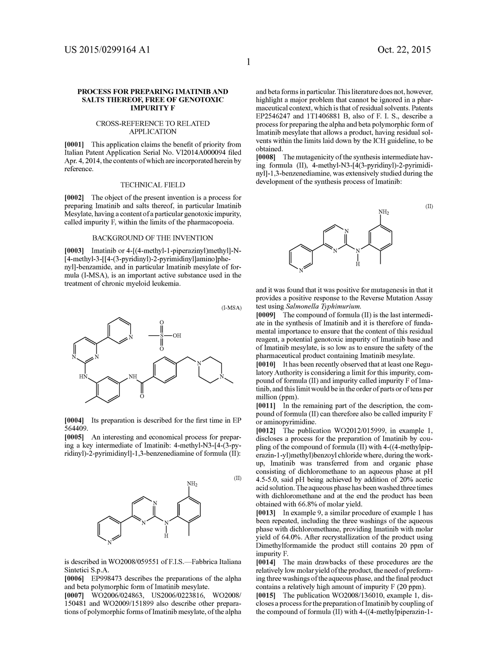 PROCESS FOR PREPARING IMATINIB AND SALTS THEREOF, FREE OF GENOTOXIC     IMPURITY F - diagram, schematic, and image 02