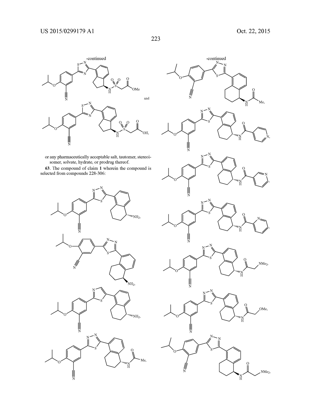 SELECTIVE HETEROCYCLIC SPHINGOSINE 1 PHOSPHATE RECEPTOR MODULATORS - diagram, schematic, and image 224