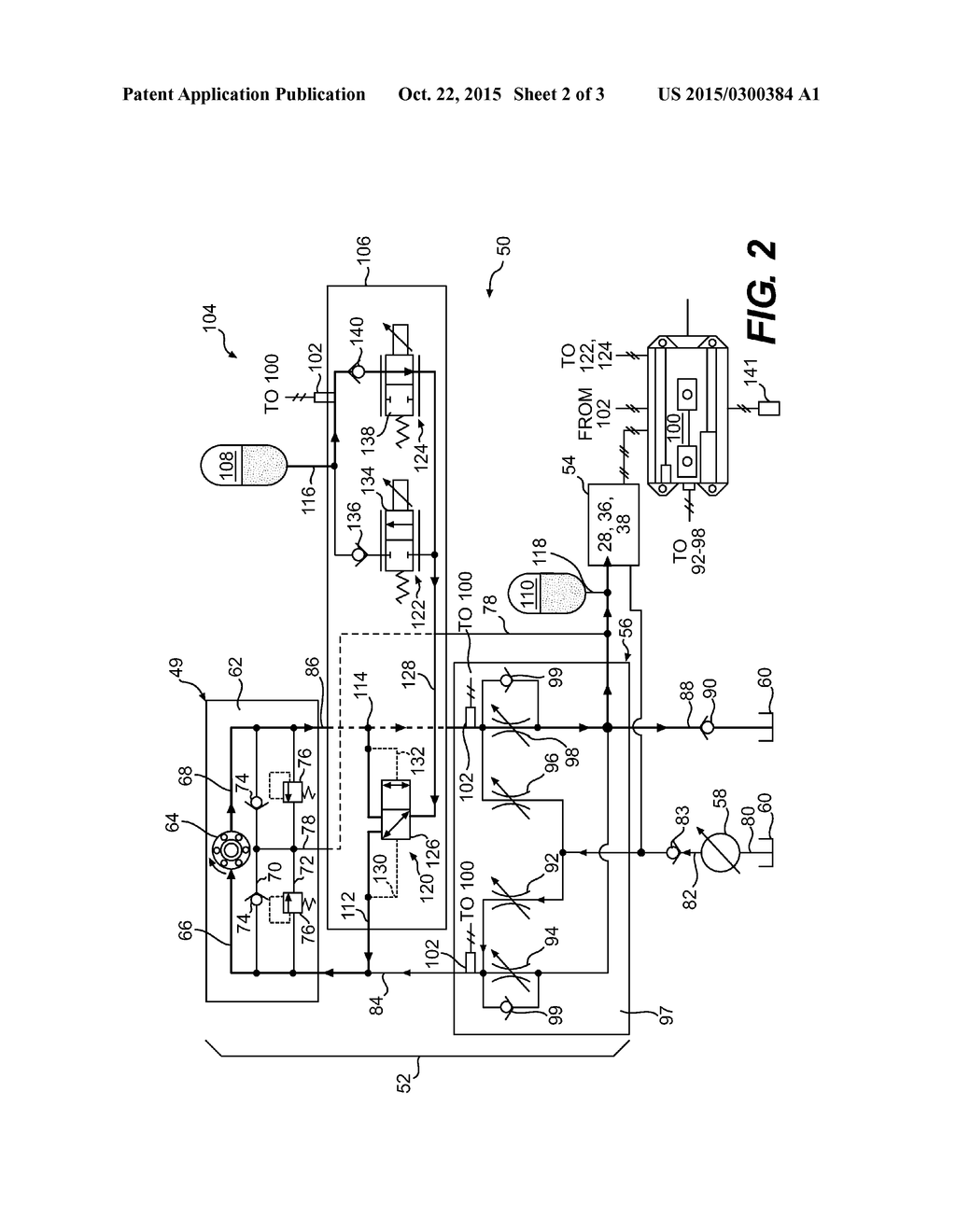 HYDRAULIC SYSTEM HAVING ENERGY RECOVERY - diagram, schematic, and image 03