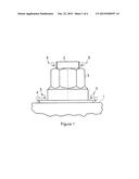 CAP WITH CHANNELS FOR FORMING A SEALED CAVITY AROUND FASTENER diagram and image