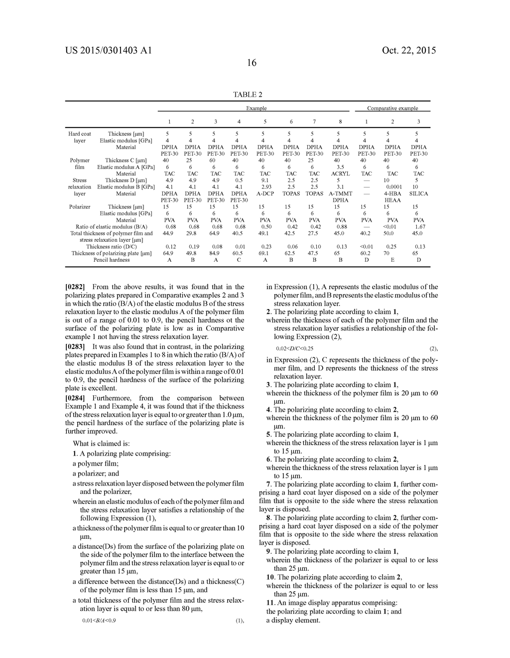 POLARIZING PLATE, IMAGE DISPLAY APPARATUS, AND LIQUID CRYSTAL DISPLAY     APPARATUS - diagram, schematic, and image 18