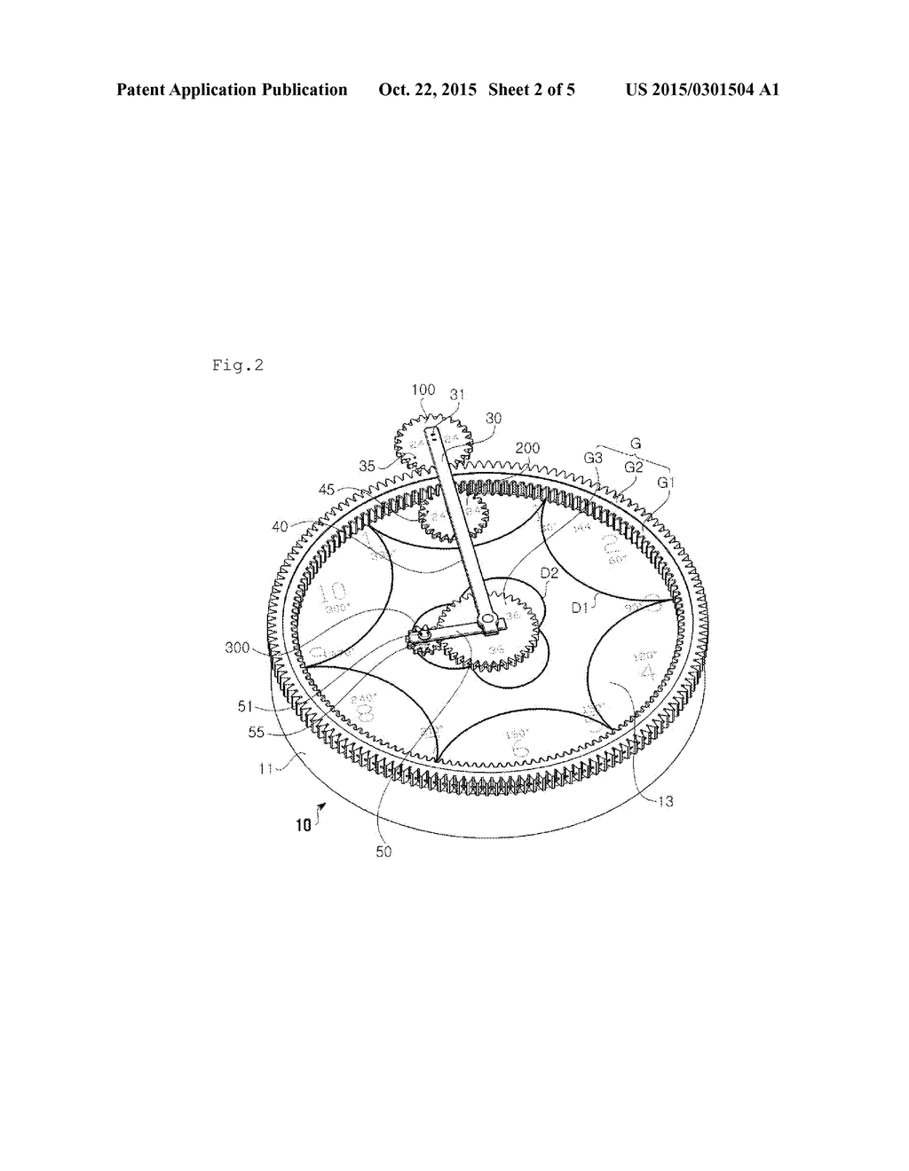 WATCH HAVING GEARS FOR OBSERVATION - diagram, schematic, and image 03