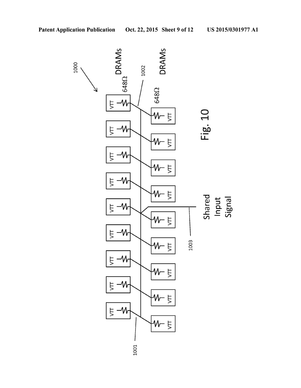 Distributed Termination for Flyby Memory Buses - diagram, schematic, and image 10