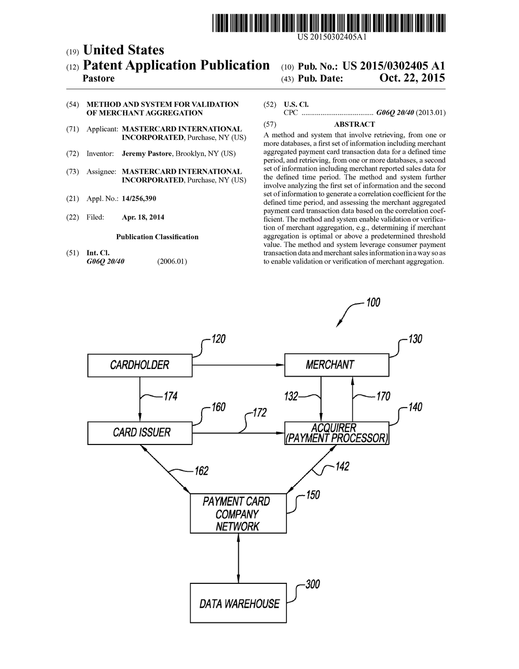 METHOD AND SYSTEM FOR VALIDATION OF MERCHANT AGGREGATION - diagram, schematic, and image 01