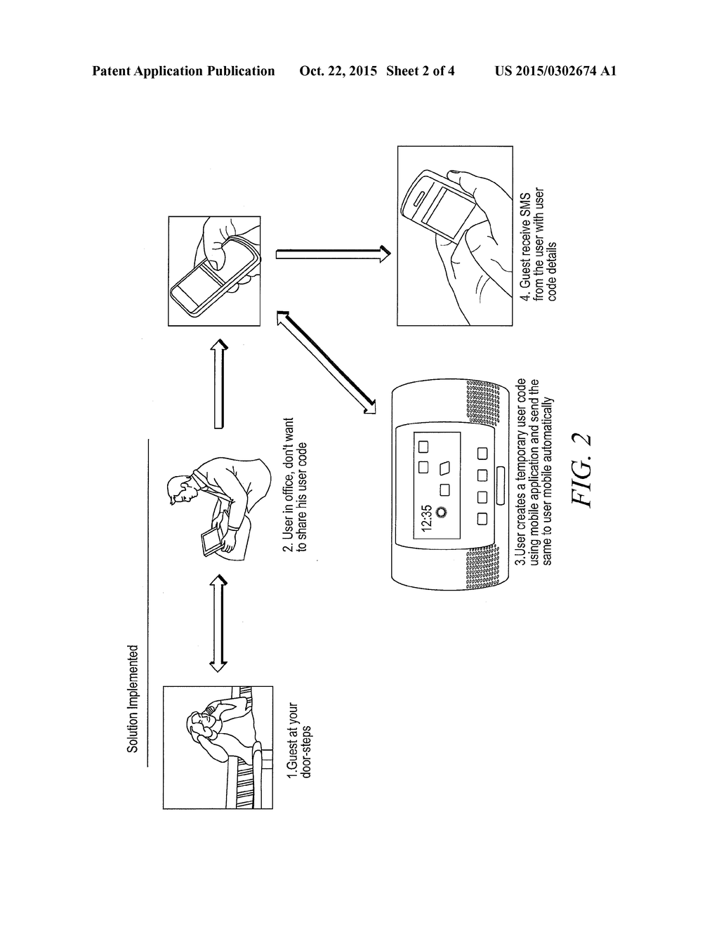 SYSTEM AND METHOD TO ACCESS/RESTRICT A SECURITY SYSTEM FOR TEMPORARY USERS     USING A MOBILE APPLICATION - diagram, schematic, and image 03