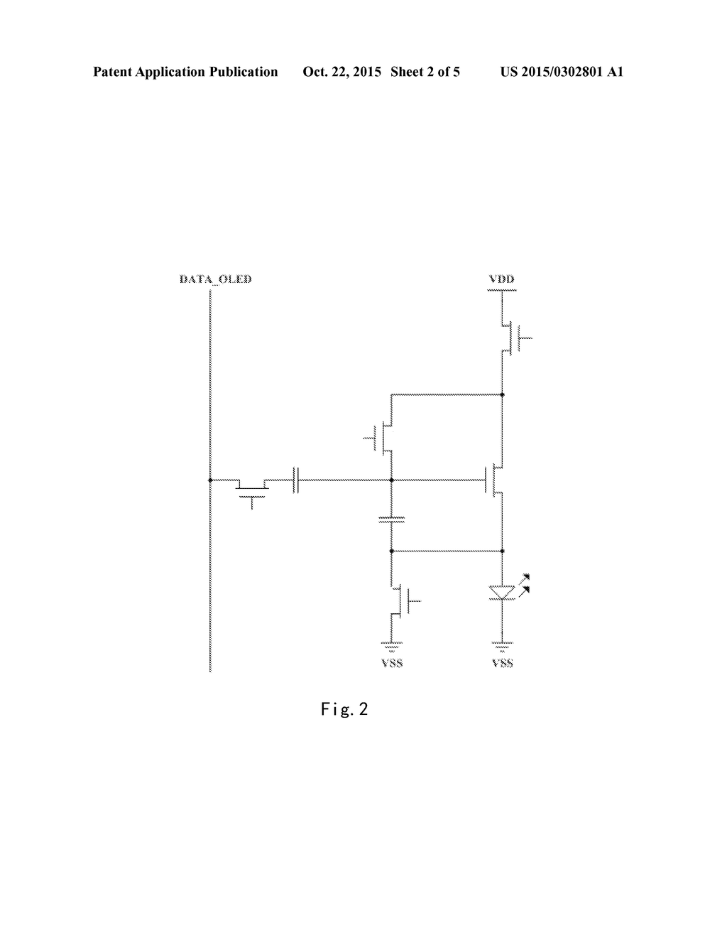 ACTIVE MATRIX ORGANIC LIGHT EMITTING DIODE PIXEL UNIT CIRCUIT AND DISPLAY     PANEL - diagram, schematic, and image 03