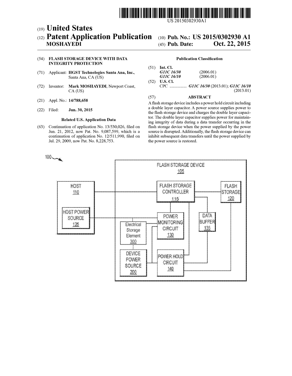 FLASH STORAGE DEVICE WITH DATA INTEGRITY PROTECTION - diagram, schematic, and image 01