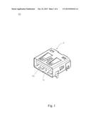 USB ELECTRICAL RECEPTACLE CONNECTOR AND USB ELECTRICAL RECEPTACLE     CONNECTOR ASSEMBLY diagram and image