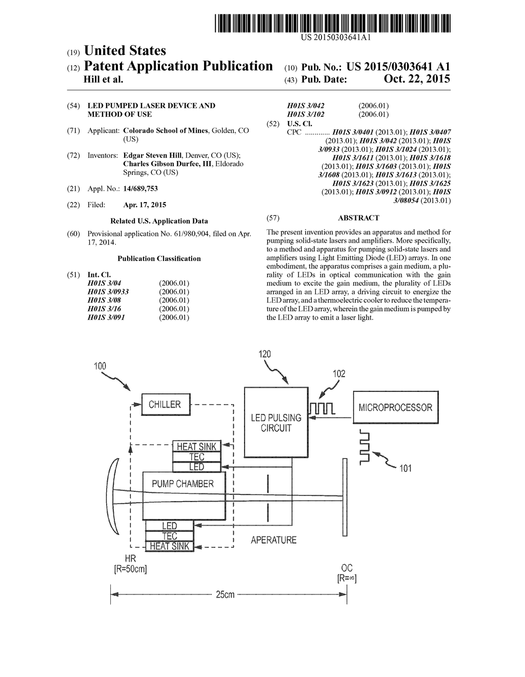 LED PUMPED LASER DEVICE AND METHOD OF USE - diagram, schematic, and image 01