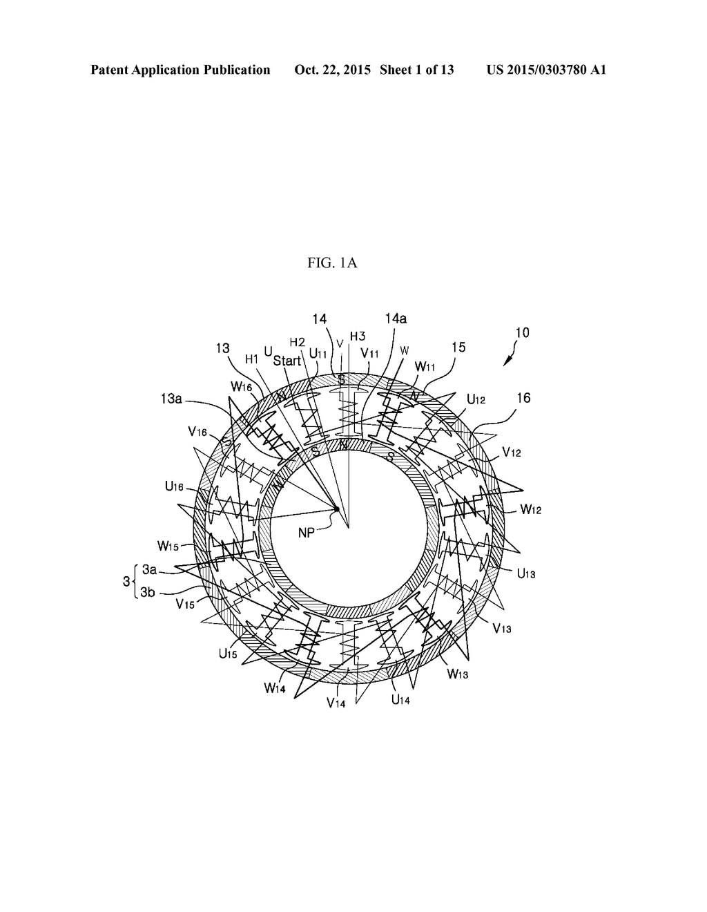 STATOR HAVING THREE-LINE CONNECTION STRUCTURE, BLDC MOTOR USING SAME, AND     DRIVING METHOD THEREFOR - diagram, schematic, and image 02