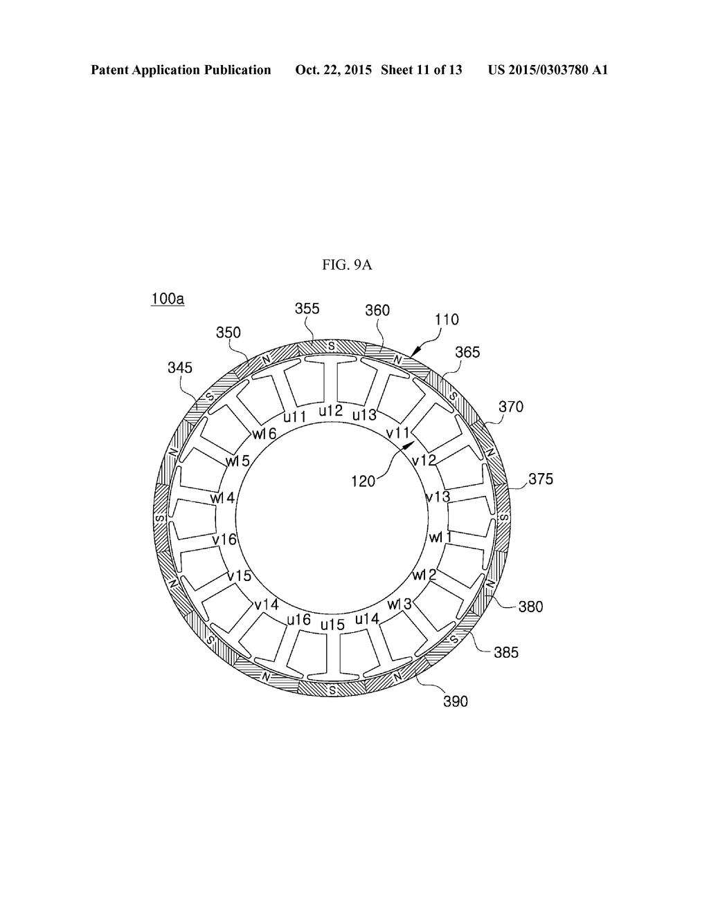 STATOR HAVING THREE-LINE CONNECTION STRUCTURE, BLDC MOTOR USING SAME, AND     DRIVING METHOD THEREFOR - diagram, schematic, and image 12