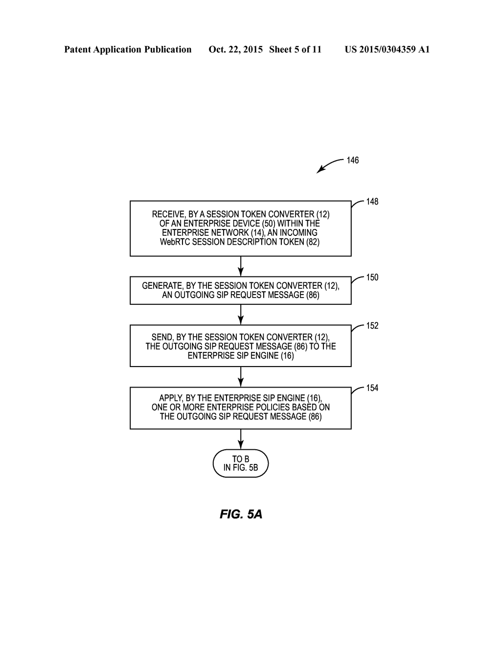 APPLICATION OF ENTERPRISE POLICIES TO WEB REAL-TIME COMMUNICATIONS     (WebRTC) INTERACTIVE SESSIONS USING AN ENTERPRISE SESSION INITIATION     PROTOCOL (SIP) ENGINE, AND RELATED METHODS, SYSTEMS, AND     COMPUTER-READABLE MEDIA - diagram, schematic, and image 06