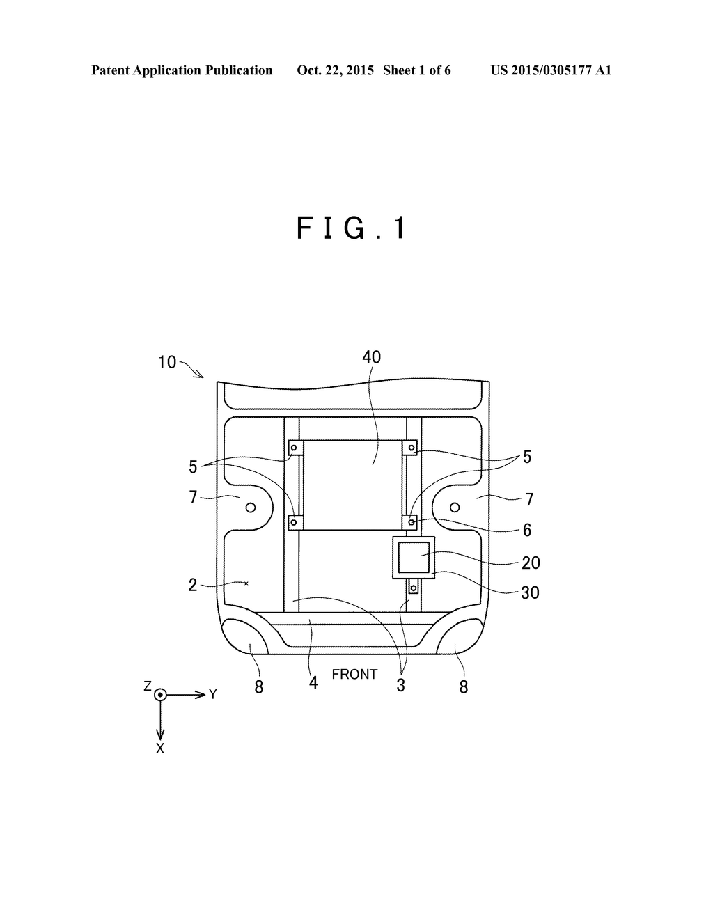 FIXING STRUCTURE OF ELECTRIC APPARATUS TO VEHICLE - diagram, schematic, and image 02