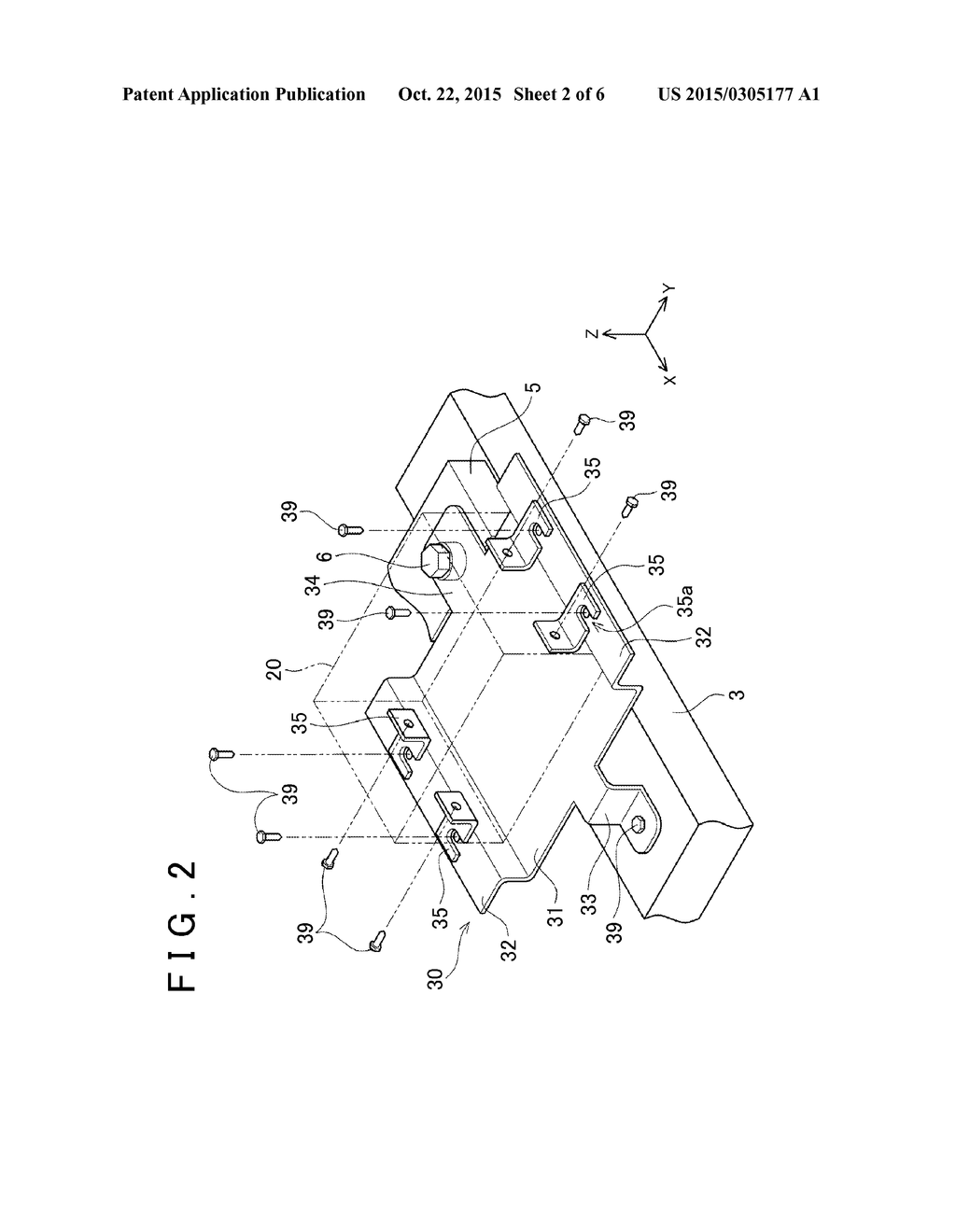 FIXING STRUCTURE OF ELECTRIC APPARATUS TO VEHICLE - diagram, schematic, and image 03