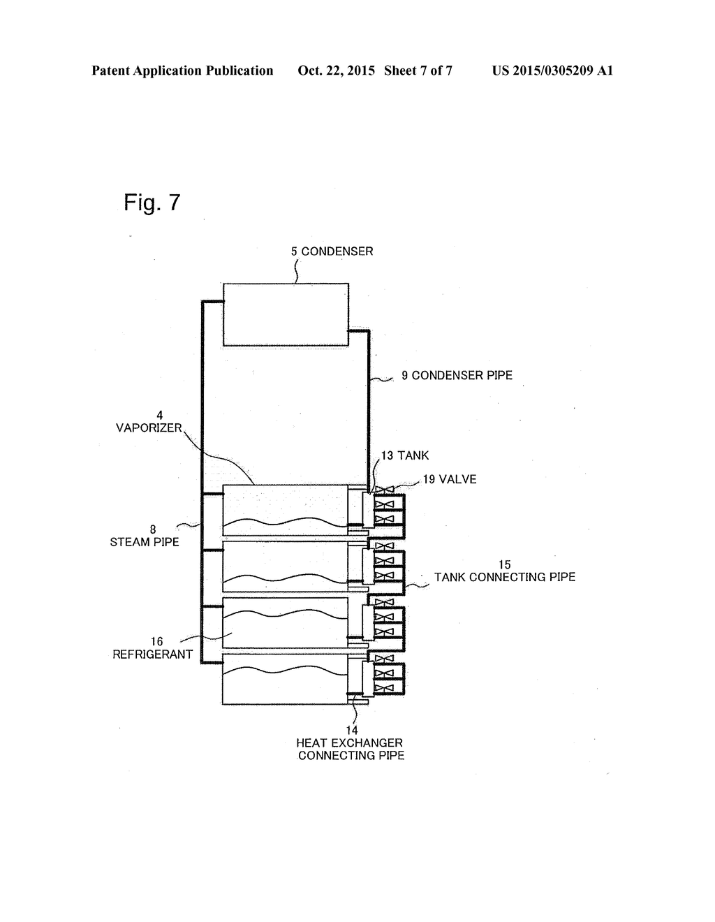 COOLING SYSTEM FOR ELECTRONIC DEVICE STORING APPARATUS AND COOLING SYSTEM     FOR ELECTRONIC DEVICE STORING BUILDING - diagram, schematic, and image 08