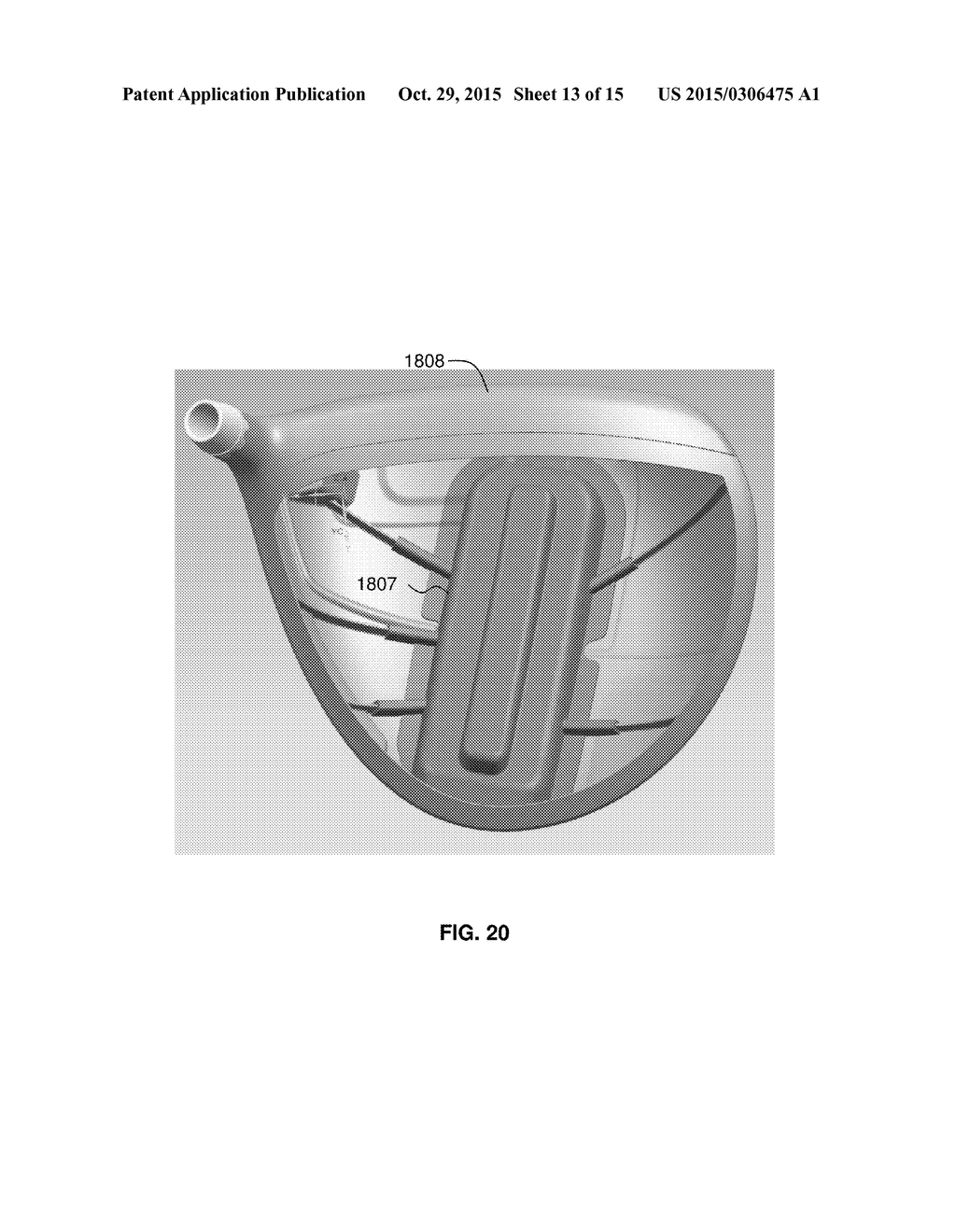 GOLF CLUB HEAD WITH INTERNAL CAP - diagram, schematic, and image 14