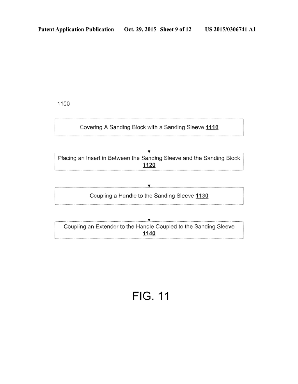 SYSTEMS, DEVICES, AND METHODS FOR SANDING A SURFACE USING A SANDING SLEEVE - diagram, schematic, and image 10