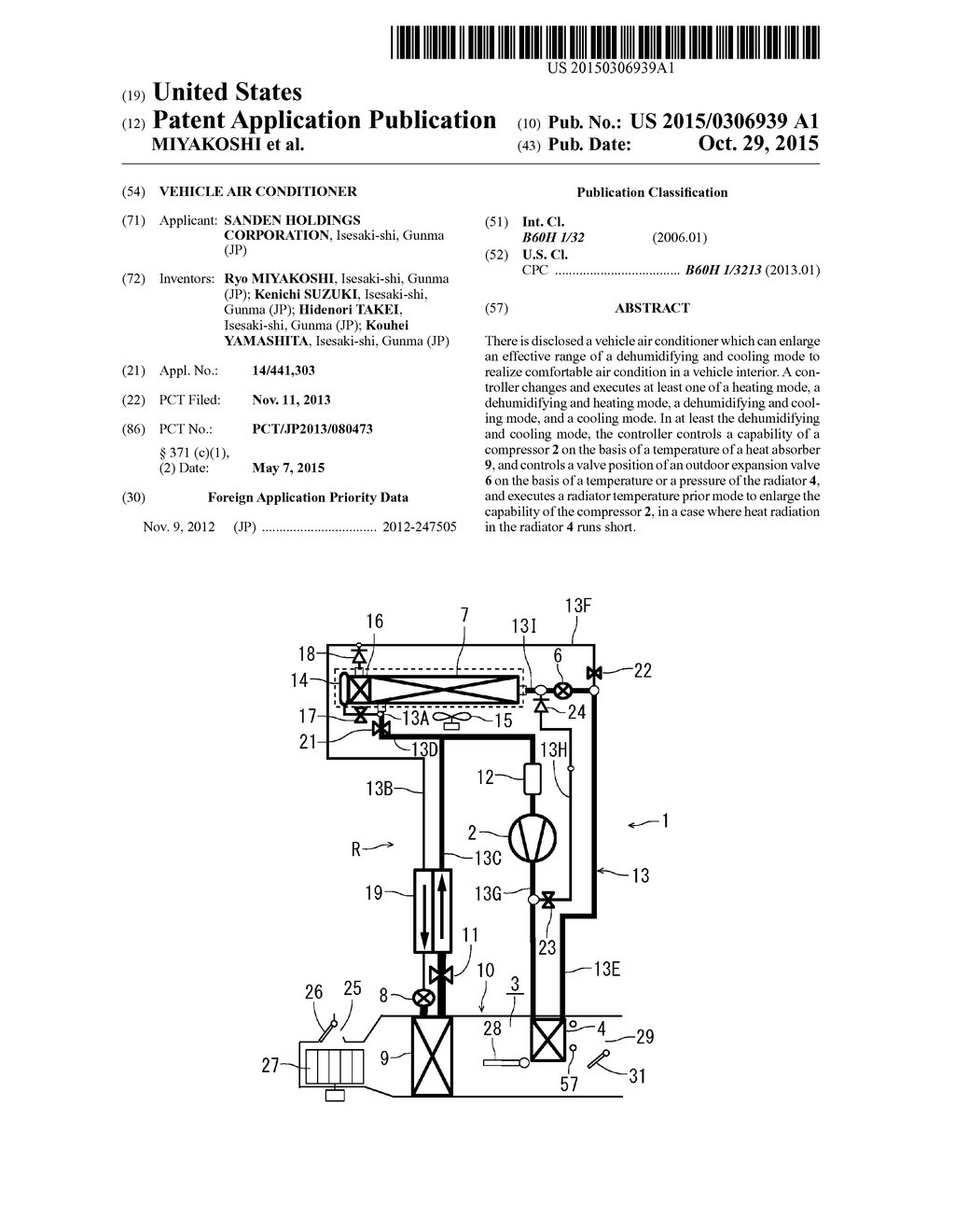 VEHICLE AIR CONDITIONER - diagram, schematic, and image 01