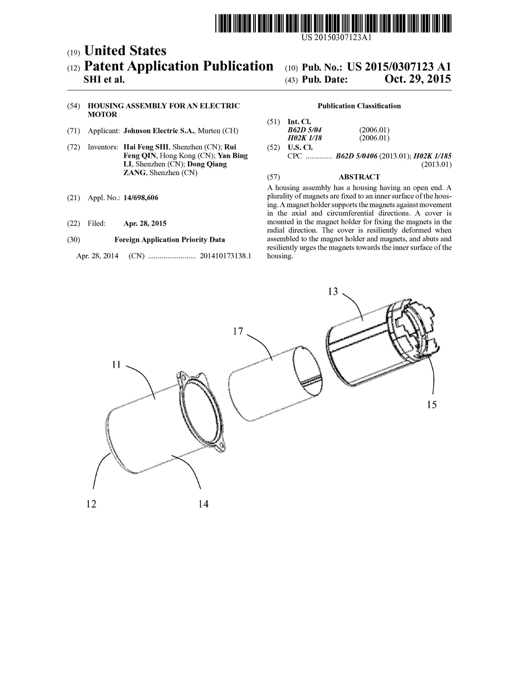 Housing Assembly for an Electric Motor - diagram, schematic, and image 01