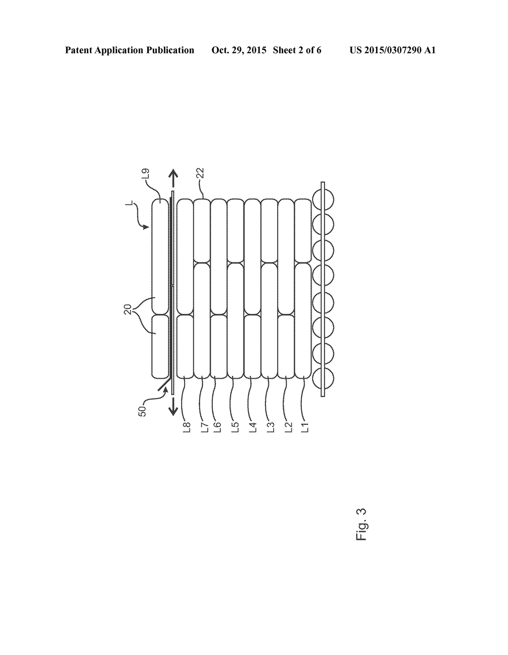 METHOD FOR STACKING OF FILLED SACKS TO A PALLET-FREE SACK STACKING - diagram, schematic, and image 03