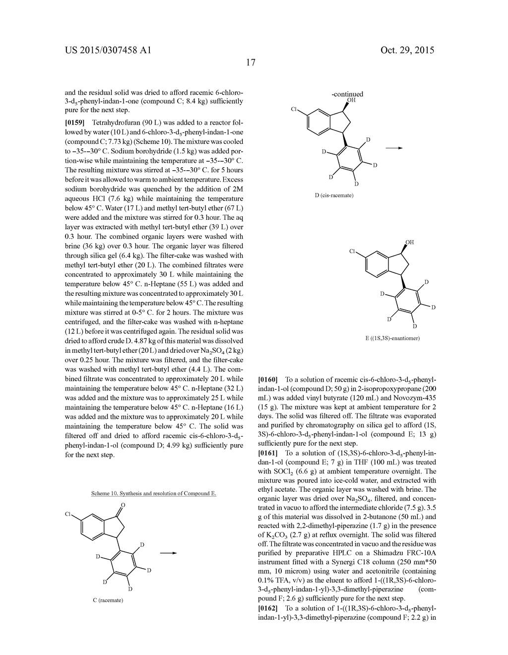 Deuterated 1-piperazino-3-phenyl indanes for treatment of schizophrenia - diagram, schematic, and image 30