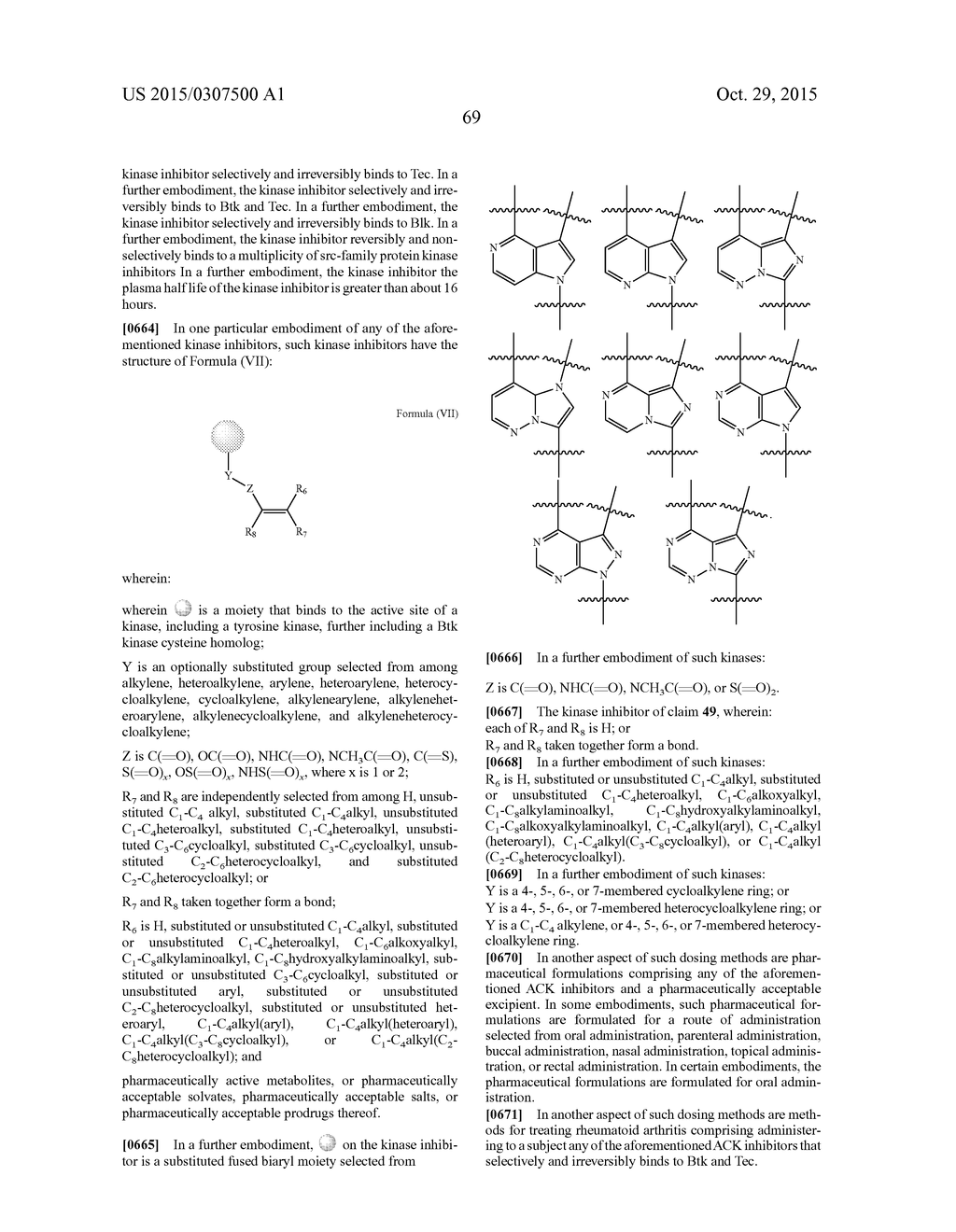 INHIBITORS OF BRUTON'S TYROSINE KINASE - diagram, schematic, and image 77