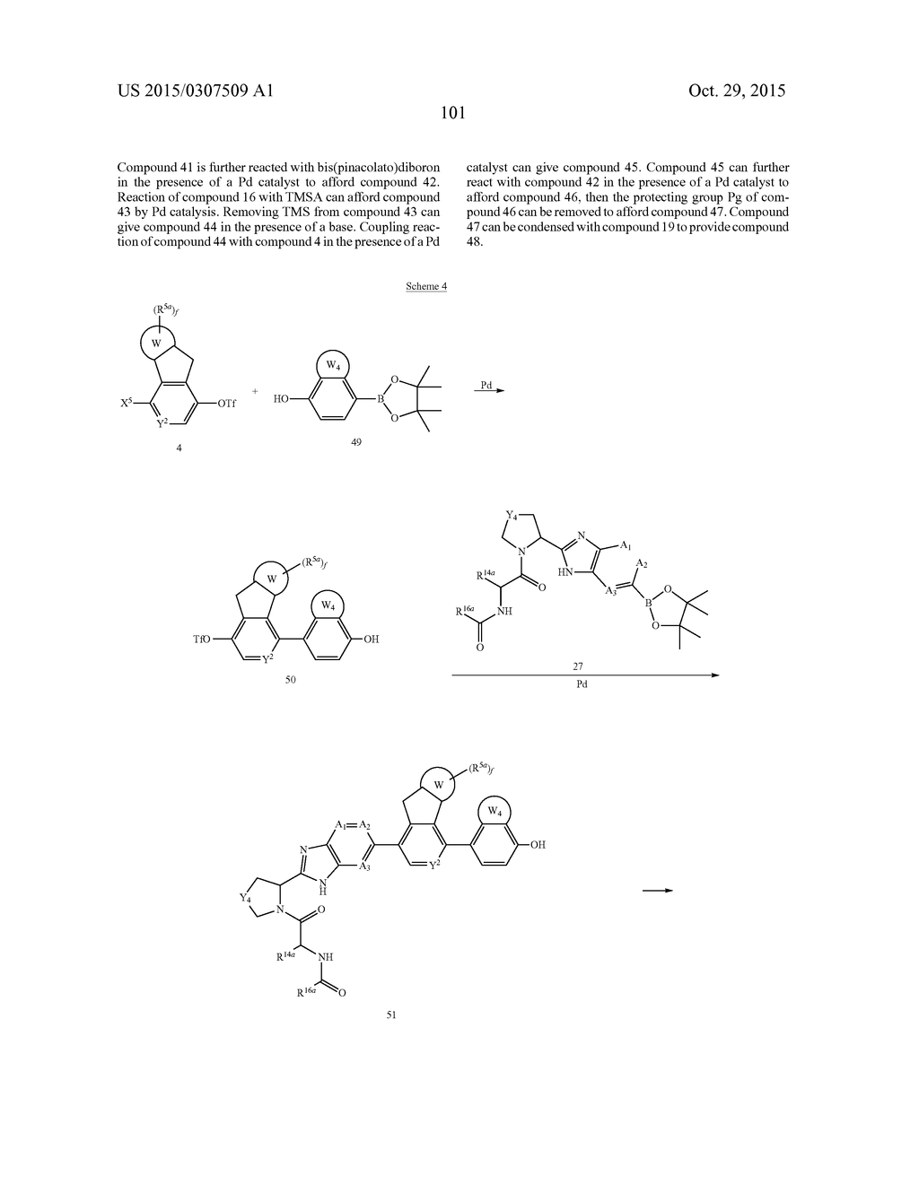 FUSED RING COMPOUNDS AS HEPATITIS C VIRUS INHIBITORS, PHARMACEUTICAL     COMPOSITIONS AND USES THEREOF - diagram, schematic, and image 102