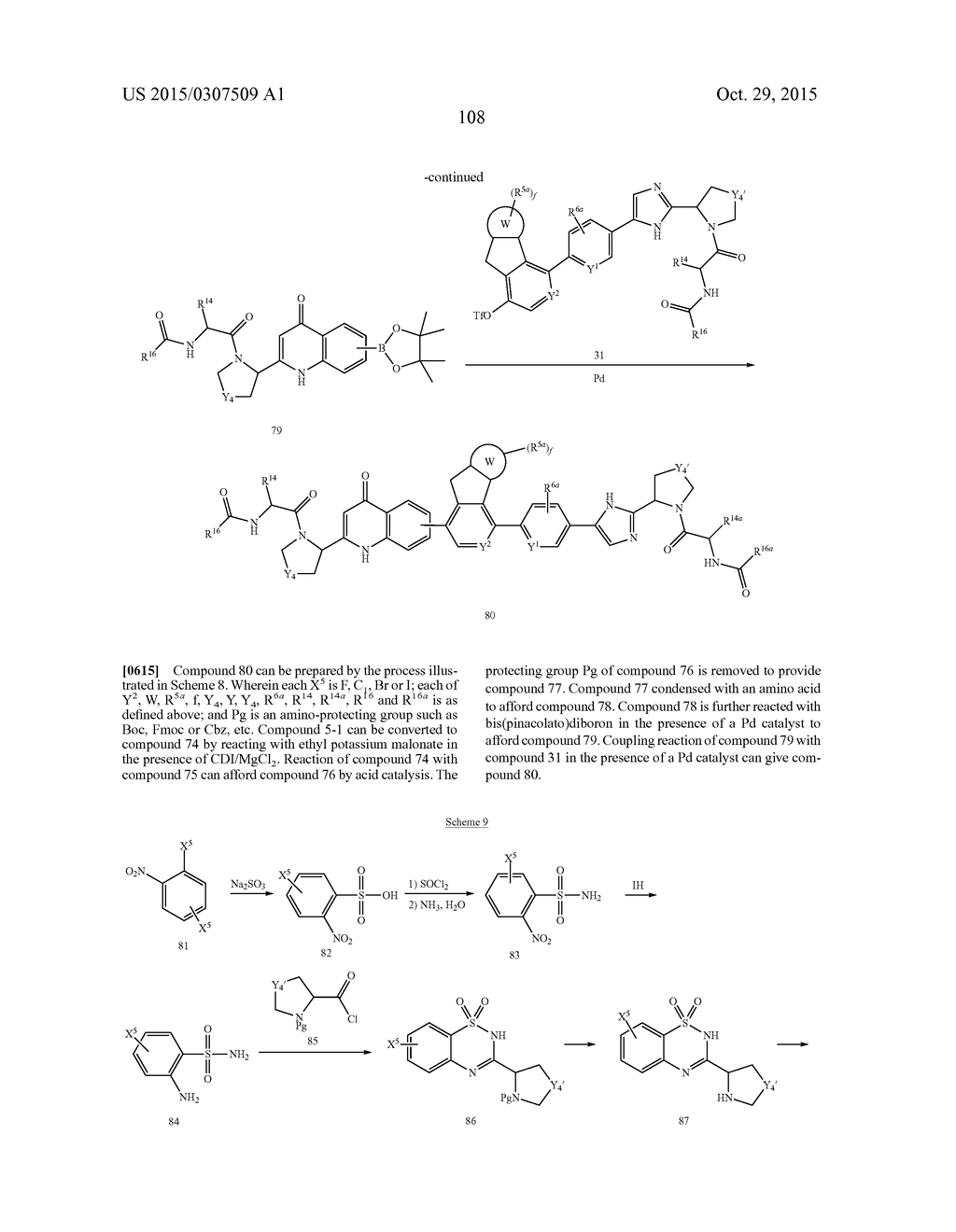 FUSED RING COMPOUNDS AS HEPATITIS C VIRUS INHIBITORS, PHARMACEUTICAL     COMPOSITIONS AND USES THEREOF - diagram, schematic, and image 109