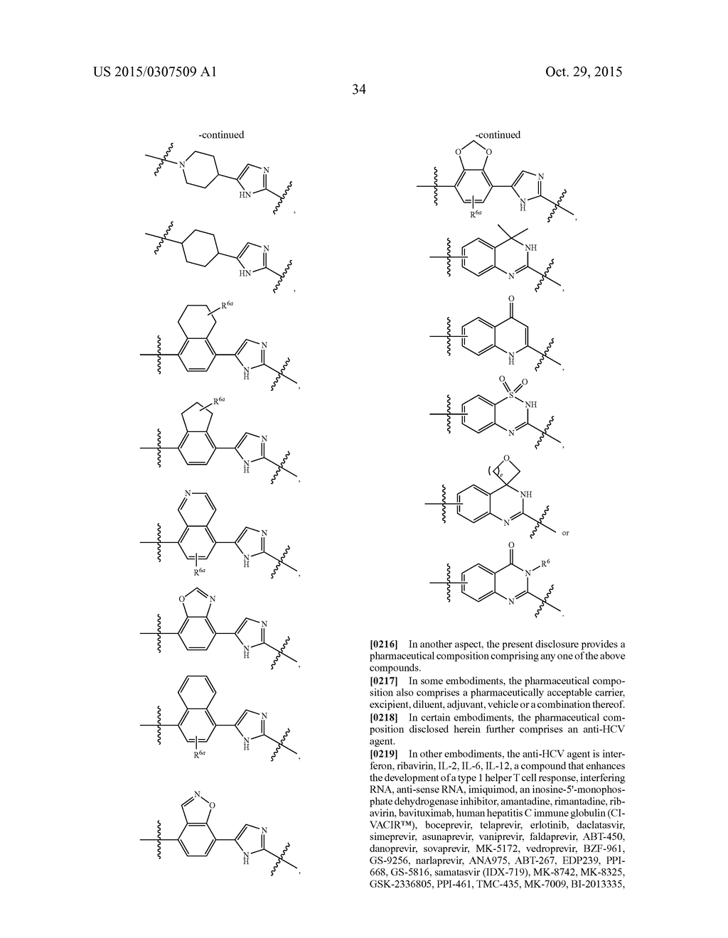 FUSED RING COMPOUNDS AS HEPATITIS C VIRUS INHIBITORS, PHARMACEUTICAL     COMPOSITIONS AND USES THEREOF - diagram, schematic, and image 35