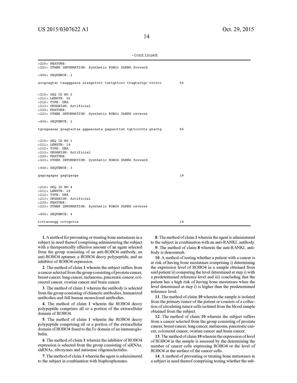 METHODS AND PHARMACEUTICAL COMPOSITIONS FOR THE TREATMENT OF BONE     METASTASES - diagram, schematic, and image 24