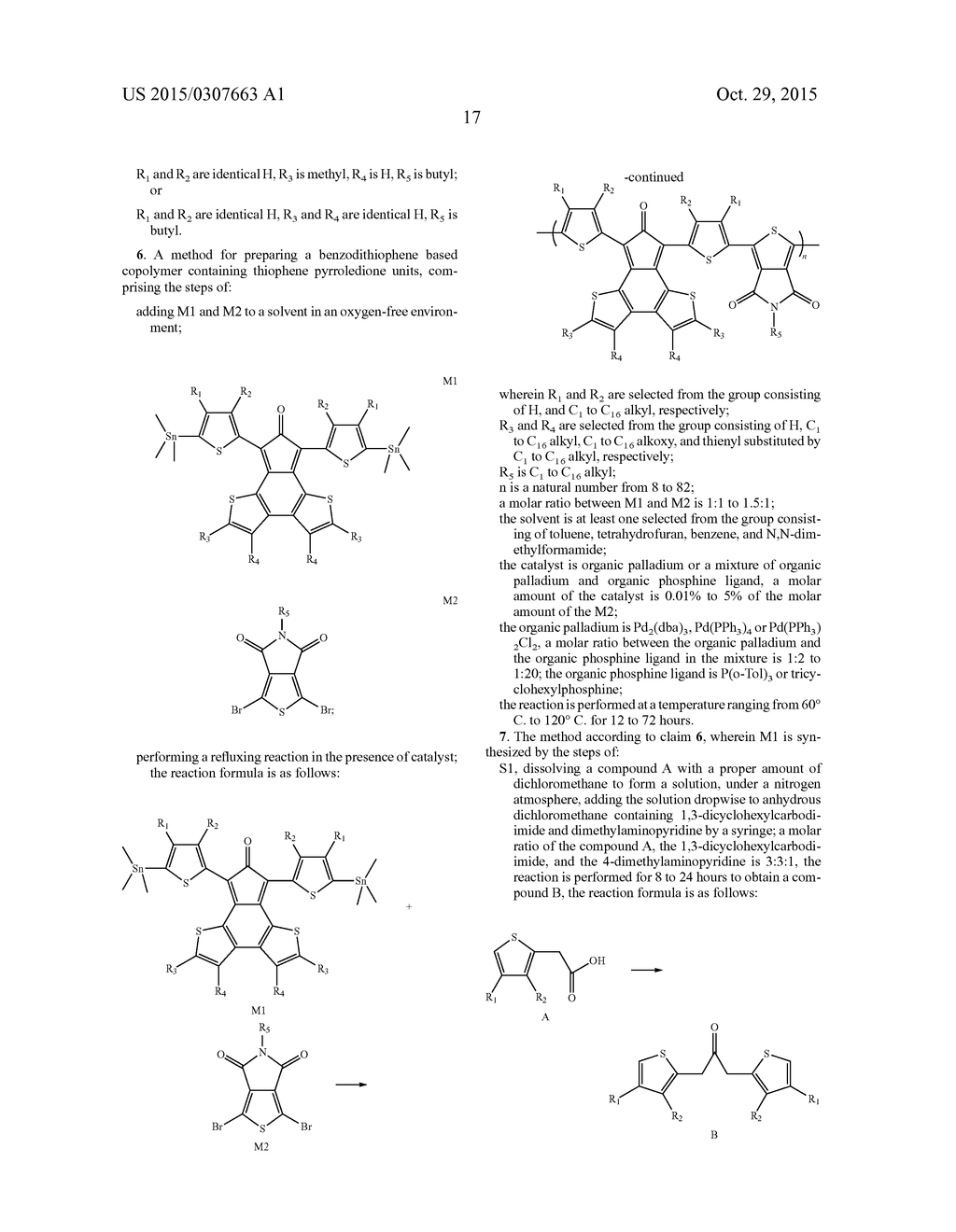 BENZODITHIOPHENE BASED COPOLYMER CONTAINING THIOPHENE PYRROLEDIONE UNITS     AND PREPARING METHOD AND APPLICATIONS THEREOF - diagram, schematic, and image 21