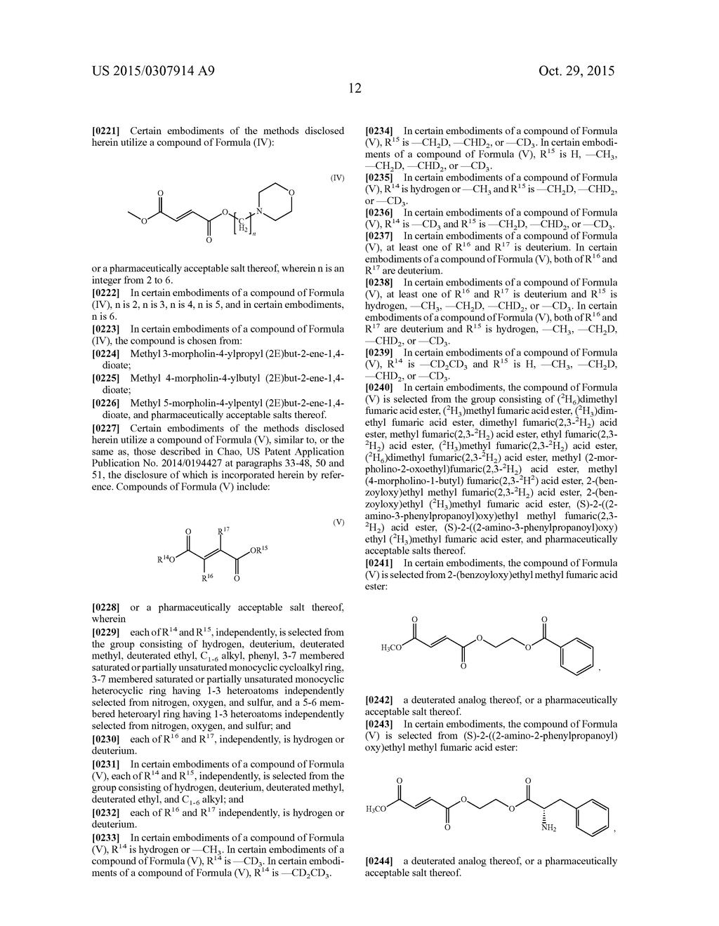 METHODS OF ADMINISTERING MONOMETHYL FUMARATE AND PRODRUGS THEREOF HAVING     REDUCED SIDE EFFECTS - diagram, schematic, and image 15