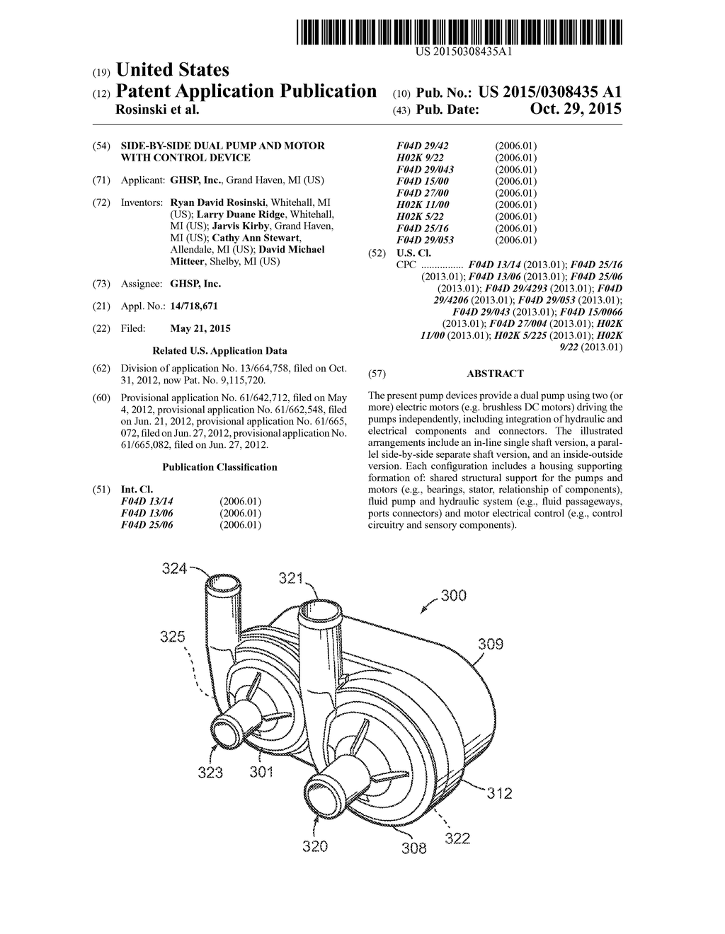 SIDE-BY-SIDE DUAL PUMP AND MOTOR WITH CONTROL DEVICE - diagram, schematic, and image 01