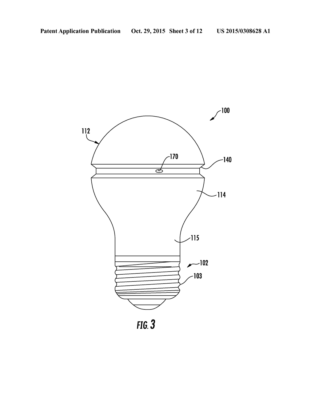 LED LAMP WITH LED BOARD HEAT SINK - diagram, schematic, and image 04