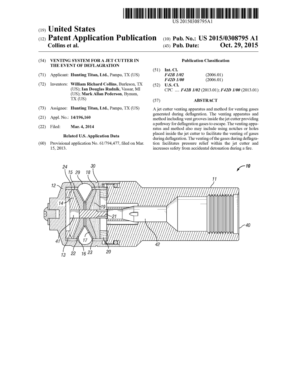 Venting System for a Jet Cutter in the Event of Deflagration - diagram, schematic, and image 01