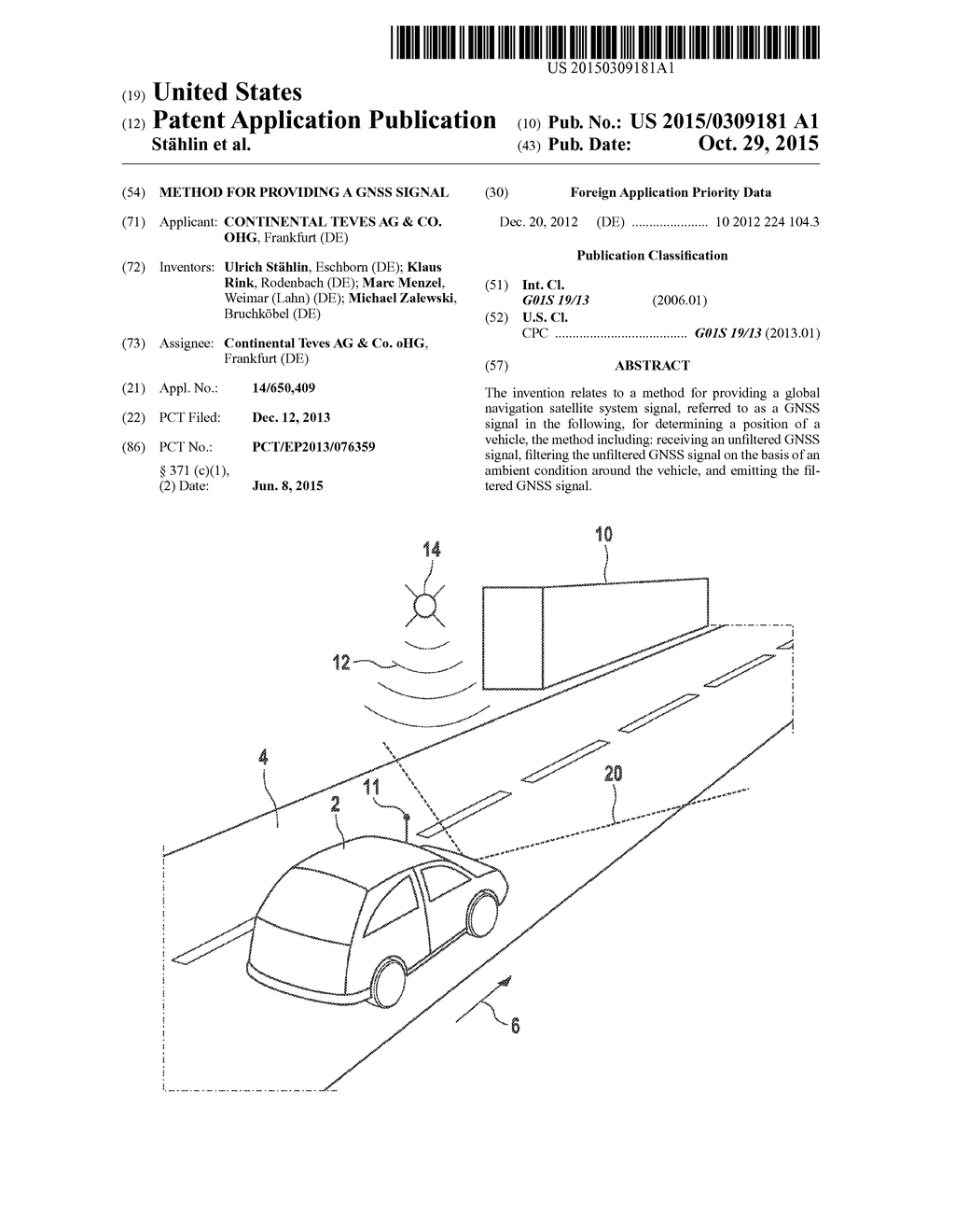 METHOD FOR PROVIDING A GNSS SIGNAL - diagram, schematic, and image 01