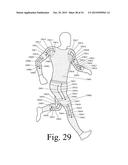 Motion Recognition Clothing [TM] with Flexible Electromagnetic, Light, or     Sonic Energy Pathways diagram and image