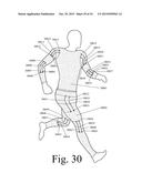 Motion Recognition Clothing [TM] with Flexible Electromagnetic, Light, or     Sonic Energy Pathways diagram and image