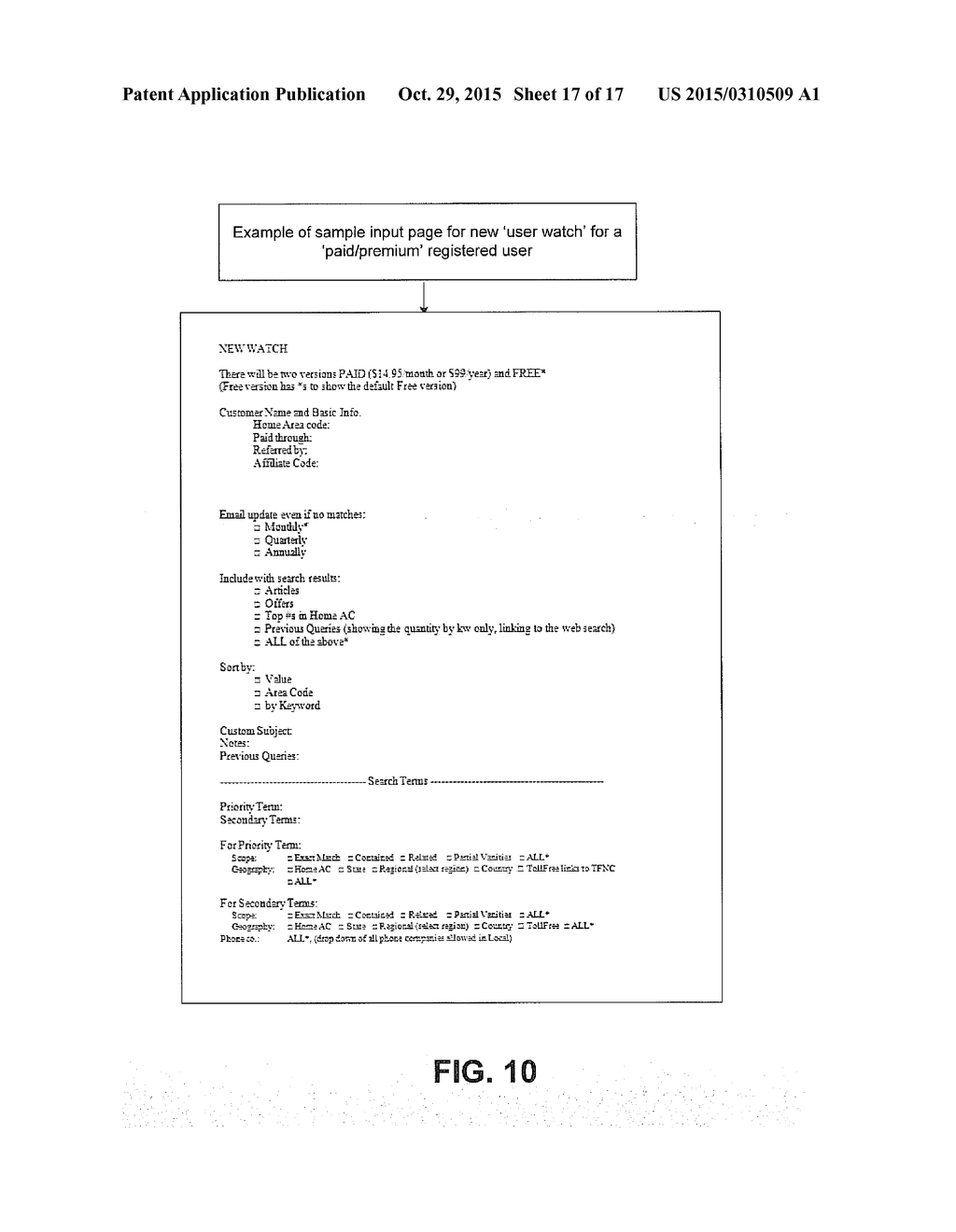 METHOD AND SYSTEM FOR NUMBER SEARCHING AND DISPLAYING REQUESTED TELEPHONIC     NUMBERS - diagram, schematic, and image 18