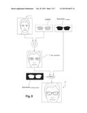 AUGMENTED REALITY METHOD APPLIED TO THE INTEGRATION OF A PAIR OF     SPECTACLES INTO AN IMAGE OF A FACE diagram and image